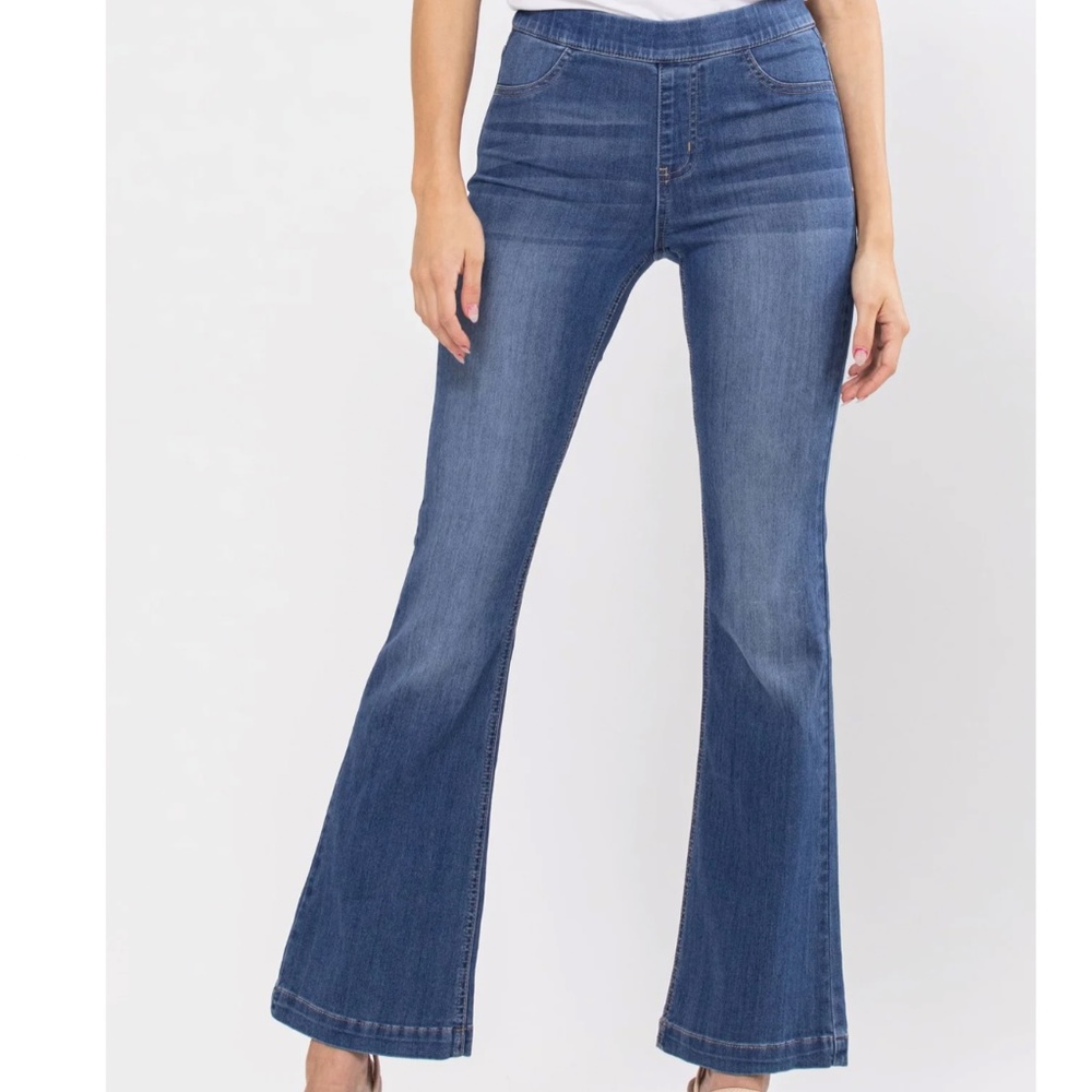 Cello pull-on flare jegging (petite)